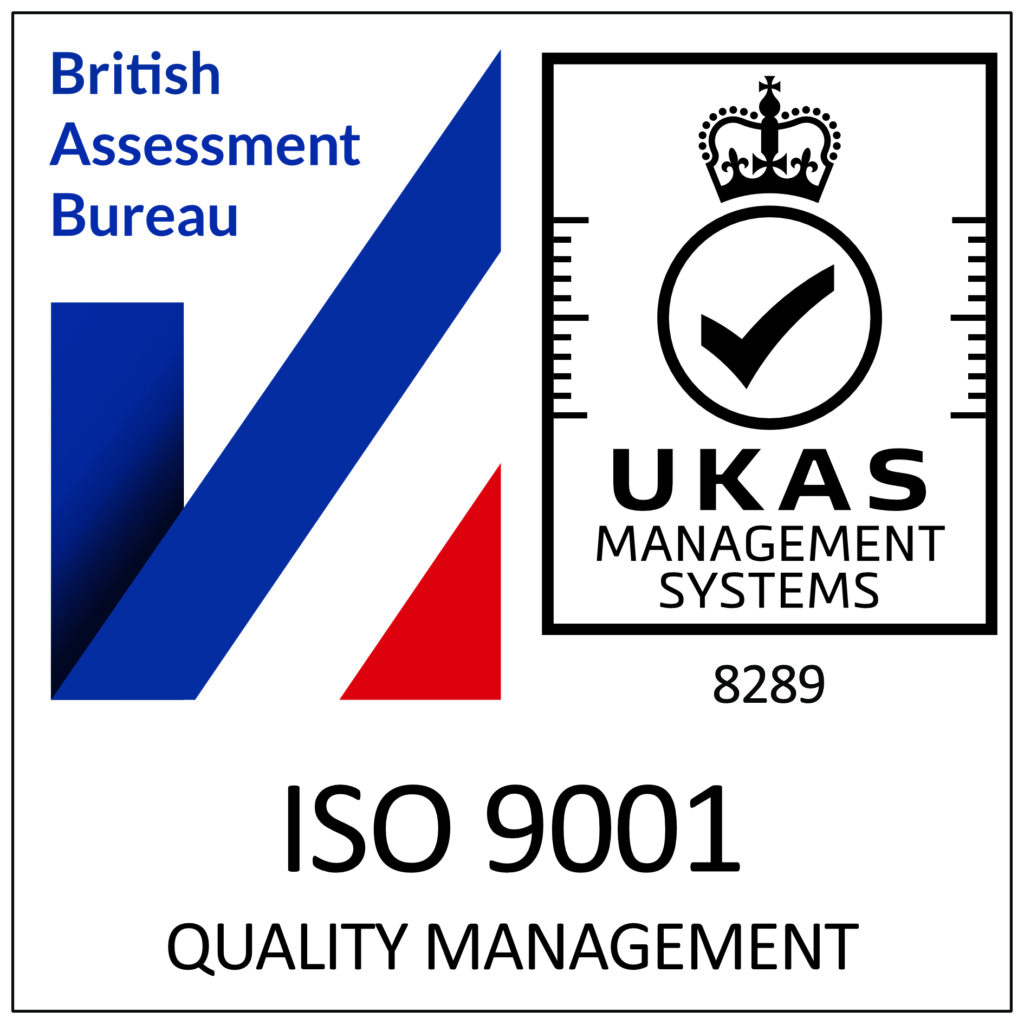 Our ISO Accreditations 9001 CMYK White
